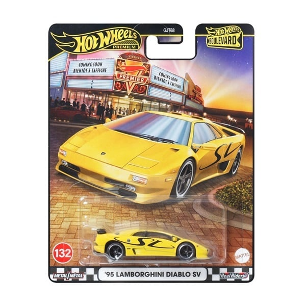 Hot Wheels Premium Boulevard '95 Lamborghini Diablo SV – 1:64 Scale Die-Cast Car