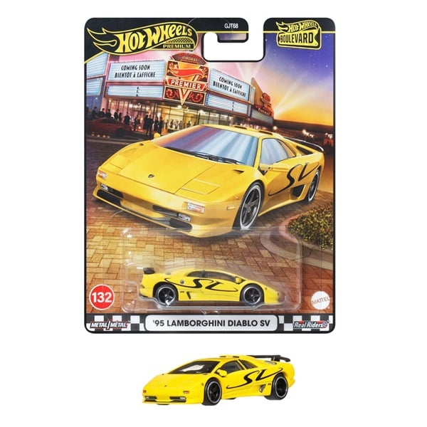 Hot Wheels Premium Boulevard '95 Lamborghini Diablo SV – 1:64 Scale Die-Cast Car