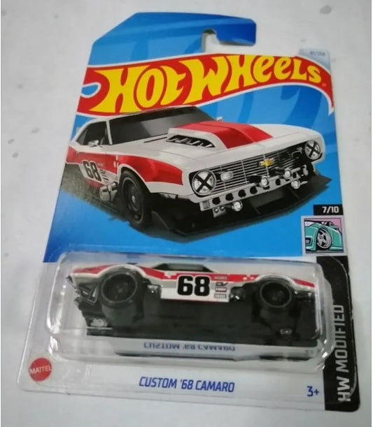 Hot Wheels Custom 68 Camaro HW Modified Ages 3 and Up (White)