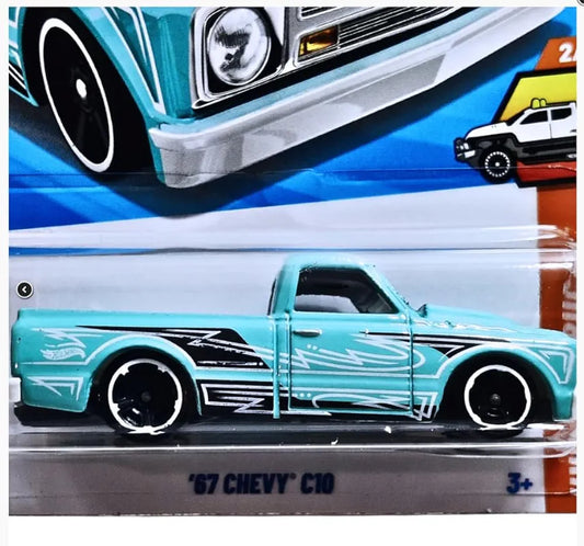 Hot Wheels 67 Chevy C10 HW Hot Truck Ages 3 and Up by Small Clamp (Blue)