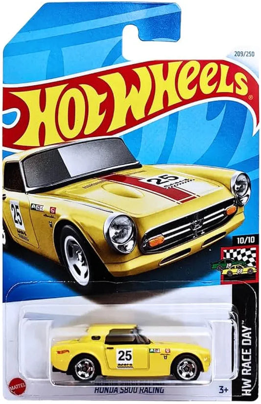 Hot Wheels 1:64 Scale Honda S800 Racing HW Race Day for Ages 3 and Up (Yellow)