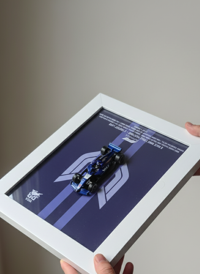 Premium 3D F1 Race Car Framed Art | Hot Wheels-Inspired Formula 1 Display | Perfect Gift for Car Lovers & Collectors