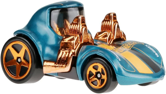 Hot Wheels 1:64 Scale Die-Cast Vehicle TOONED Twin Mill with Turquoise- & Copper-Colored Deco to Celebrate HW 56th Anniversary