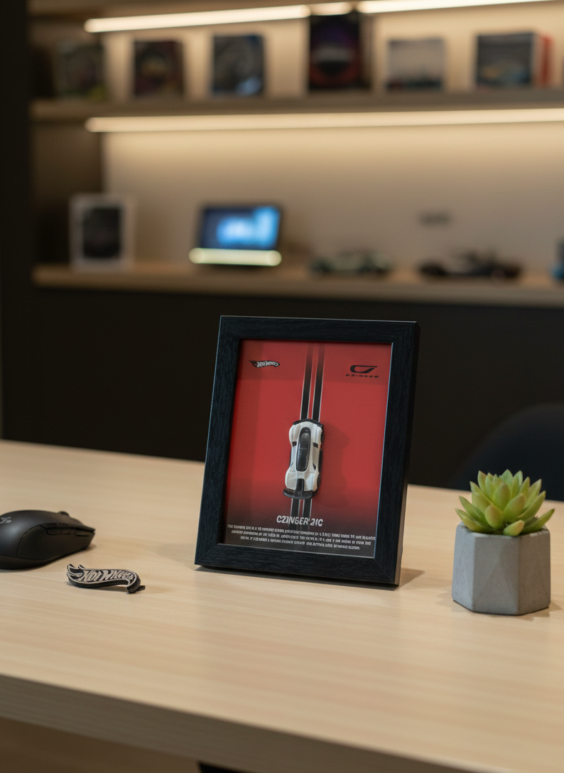 Hot Wheels Czinger 21C – 3D Framed Wall Art | Premium Diecast Display for Collectors