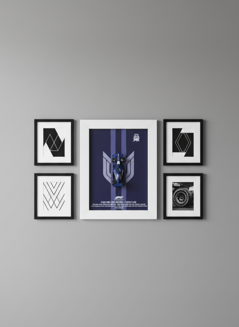 Premium 3D F1 Race Car Framed Art | Hot Wheels-Inspired Formula 1 Display | Perfect Gift for Car Lovers & Collectors