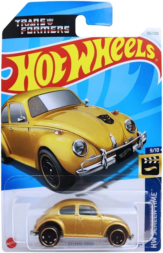 Hot Wheels 1:64 Scale Bumblebee HW Screen Time for Ages 3 and Up by Small CLAP (Gold)