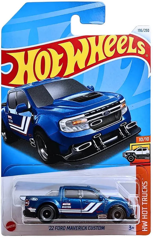 Hot Wheels 1:64 22 Ford Maverick Custom HW Hot Trucks 3 Years & Above (Blue)