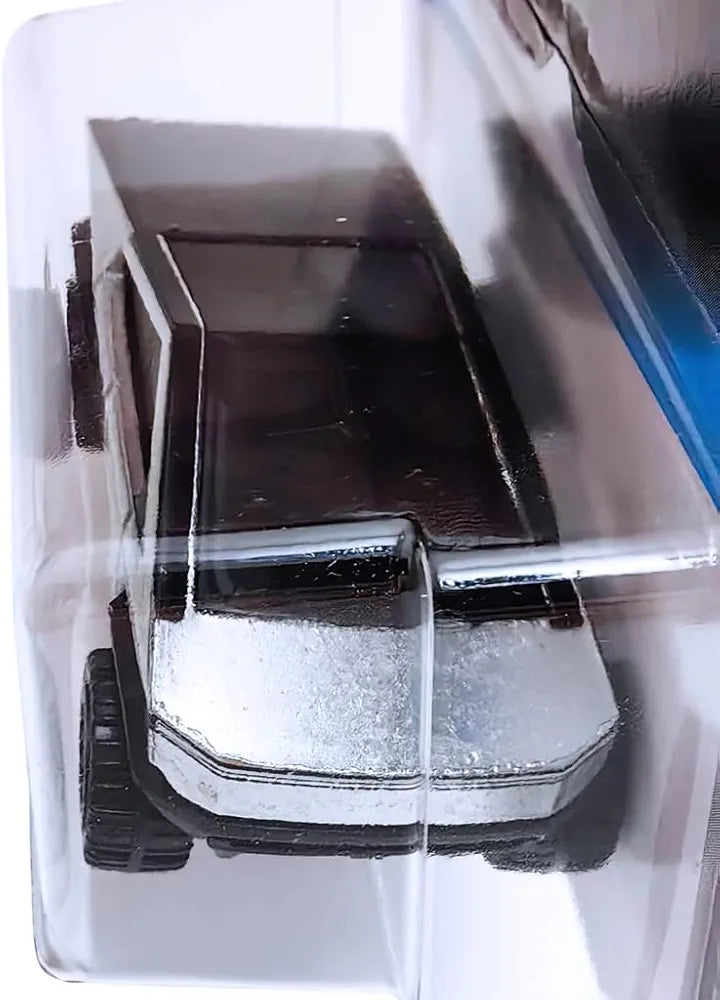 Hot Wheels 1:64 Scale Tesla Cybertruck HW Rolling Metal for Ages 3 and Up by Small CLAP (Silver)