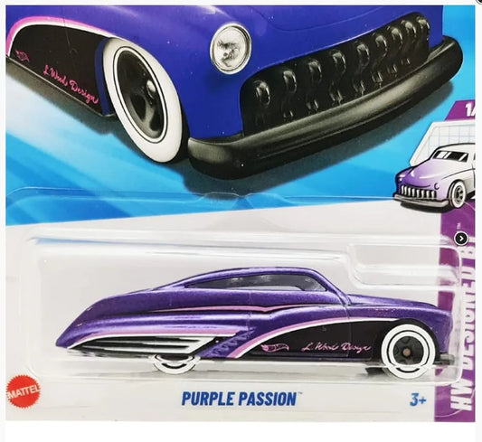 Hot Wheels Purple Obsession HW Ages 3 and Up Designed by Little Clamp (Purple)