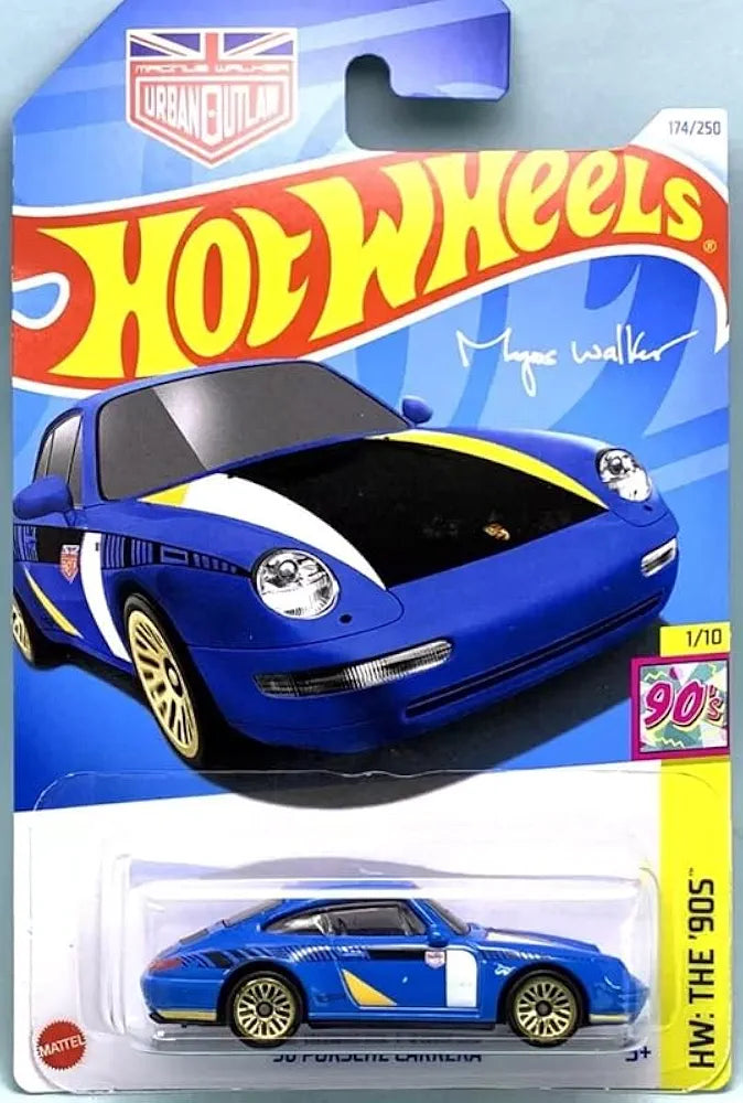 Hot Wheels 96 Porsche Carrera HW 90s Ages 3 and Up (Blue)