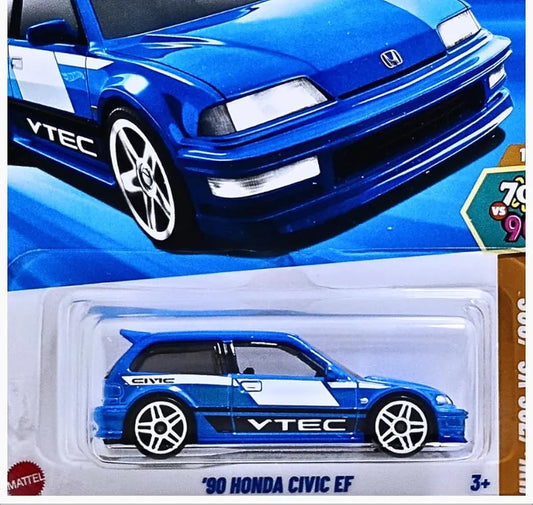 Hot Wheels 90s Honda Civic EF HW 70s Vs 90s Edge 3 And Up By Small Clap (Blue)