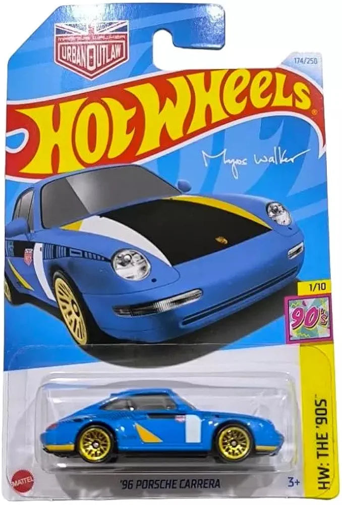 Hot Wheels 96 Porsche Carrera HW 90s Ages 3 and Up (Blue)