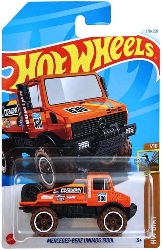 Hot Wheels Mercedes Benz Unimog 1300L Truck Toy Ages 3 and Up by Small CLAP (Orange)