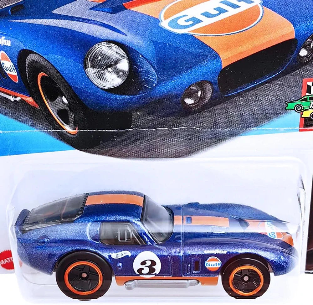Hot Wheels 1:64 Scale Shelby Cobra Daytona Coupe HW Race Day for Ages 3 and Up by Small Clamp (Blue)