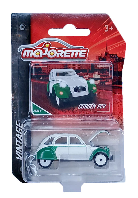 Majorette Vintage Citroen 2CV - White / Green - 2025 Card