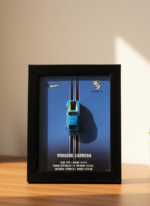Porsche Carrera – 3D Collectible Frame