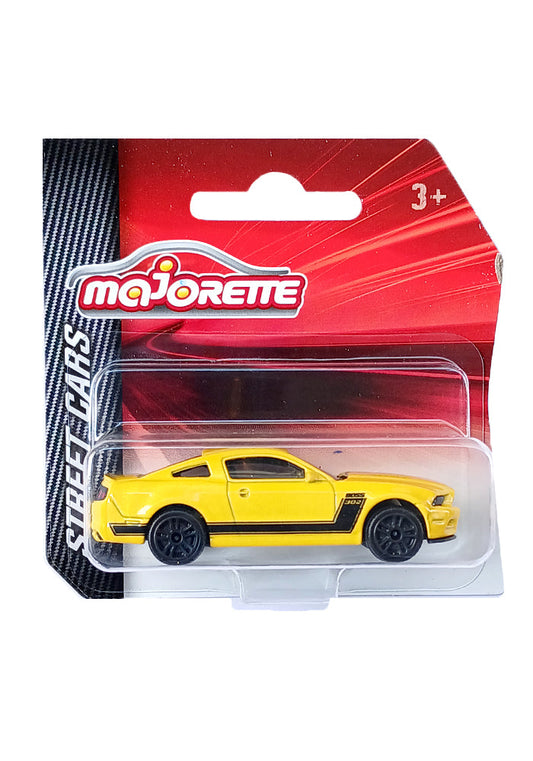 Majorette Street Cars Ford Mustang Boss - Yellow - 2025 Card