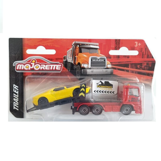 Majorette Diecast Trailer – MAN TGS Truck with Ford GT Diecast Car Model for 3+ Years