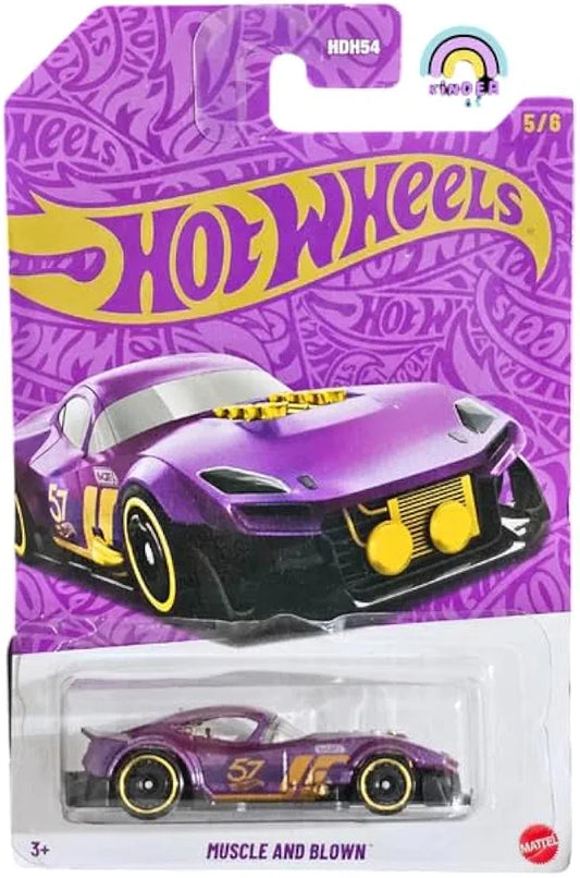Hot Wheels Pearl and Chrome Muscle and Blown 57 Anniverssery for 3 Years & Above