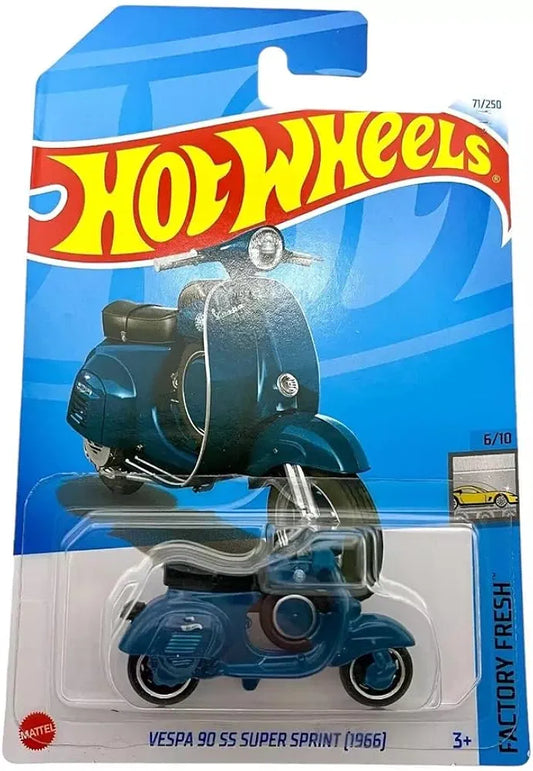 Hot Wheels 2024 Vespa 90 SS Super Sprint 1966 Factory Fresh Era 3 and Up (Blue)