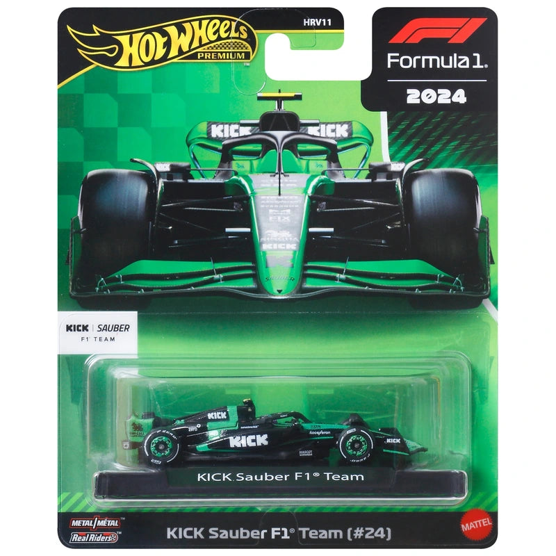 Kick Sauber F1 Team (#24) – Hot Wheels Premium 2025 by Mattel