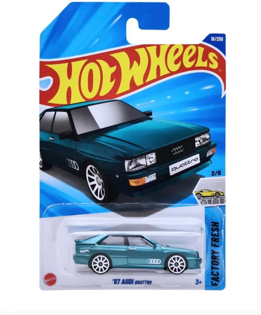 Hot Wheels 87 Audi Quattro Factory Fresh Edge 3 and Above by Small Clamp (Green)
