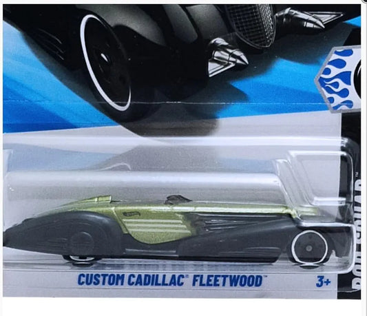 Hot Wheels Custom Cadillac Fleetwood Rod Squad Edge 3 and Up by Small Clamp (Green)
