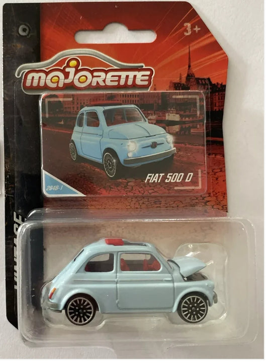 MAJORETTE Classic Fiat 500 D (Blue - 1:64* Vintage Cars - Opening Hood) D94