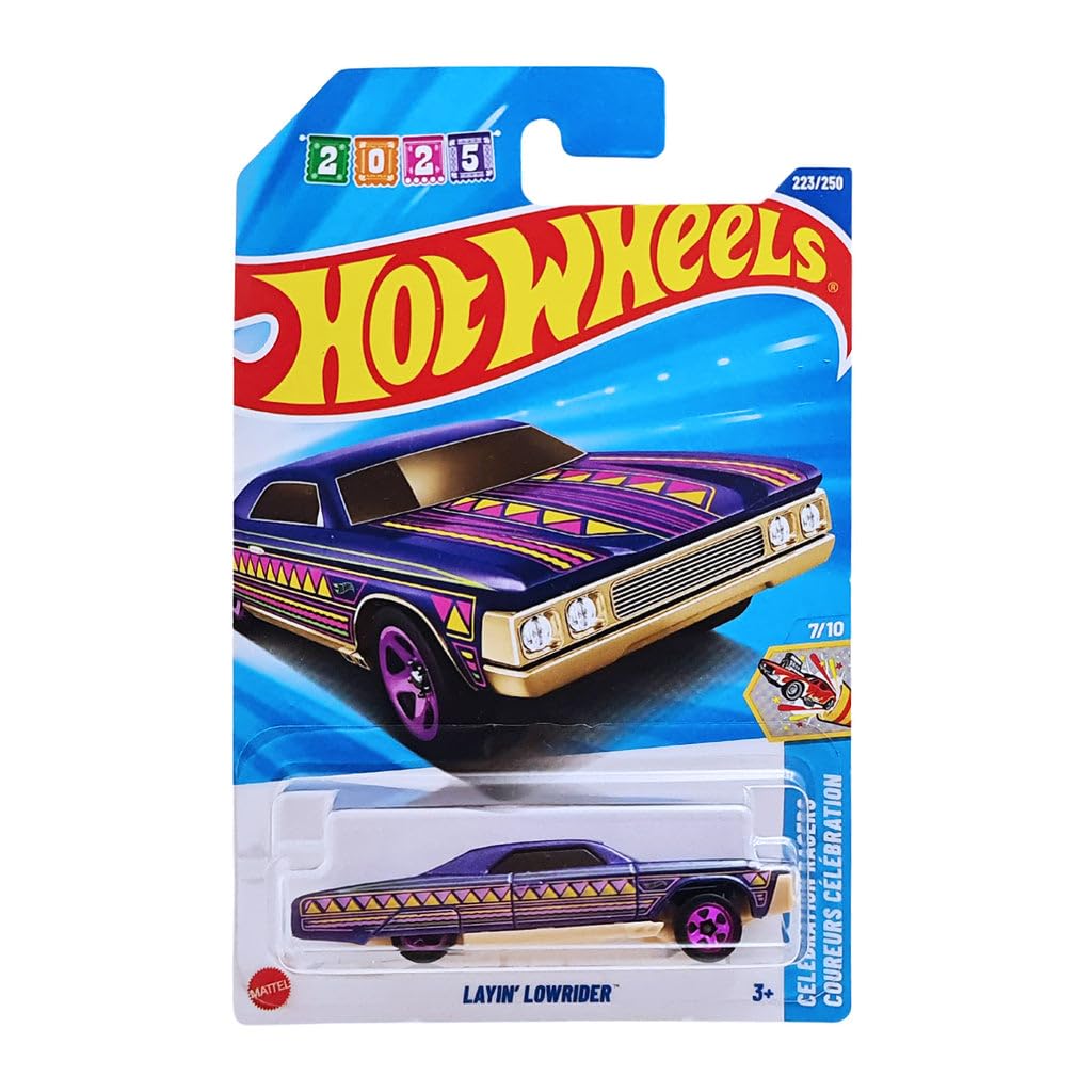 Hot Wheels Layin Lowrider Celebration Racers Ages 3 Years and Up 223/250 (Purple)
