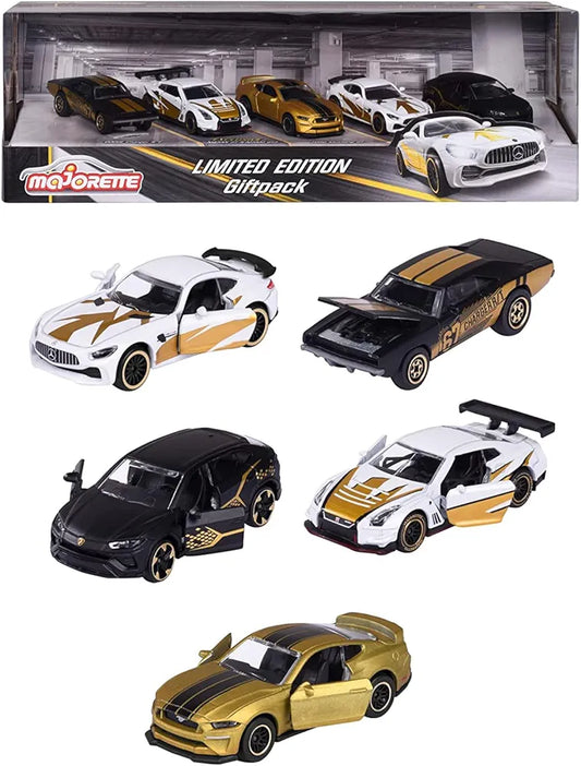 Majorette Limited Edition 9, Model Vehicles with Camouflage Look, Die Cast Metal with Opening Parts, Rotating Wheels and Suspension for Children Aged 3 and Above Boys, Girls, Kids- Set of 5
