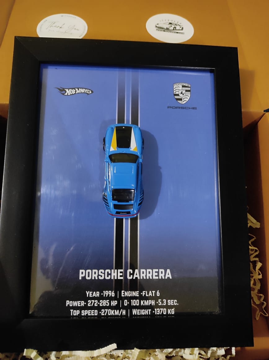 Porsche Carrera – 3D Collectible Frame