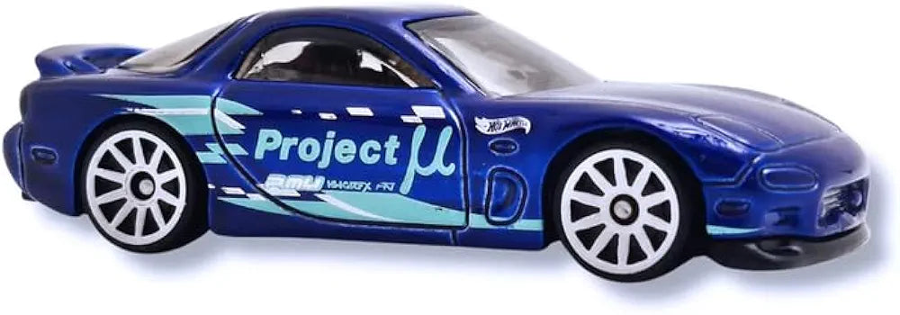 Hot Wheels 95 Mazda RX 7 Car Ages 3 and Up by Small CLAP (Blue)