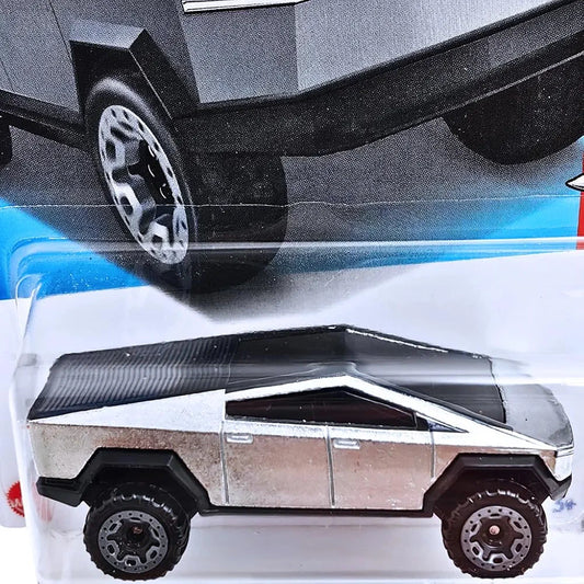 Hot Wheels 1:64 Scale Tesla Cybertruck HW Rolling Metal for Ages 3 and Up by Small CLAP (Silver)